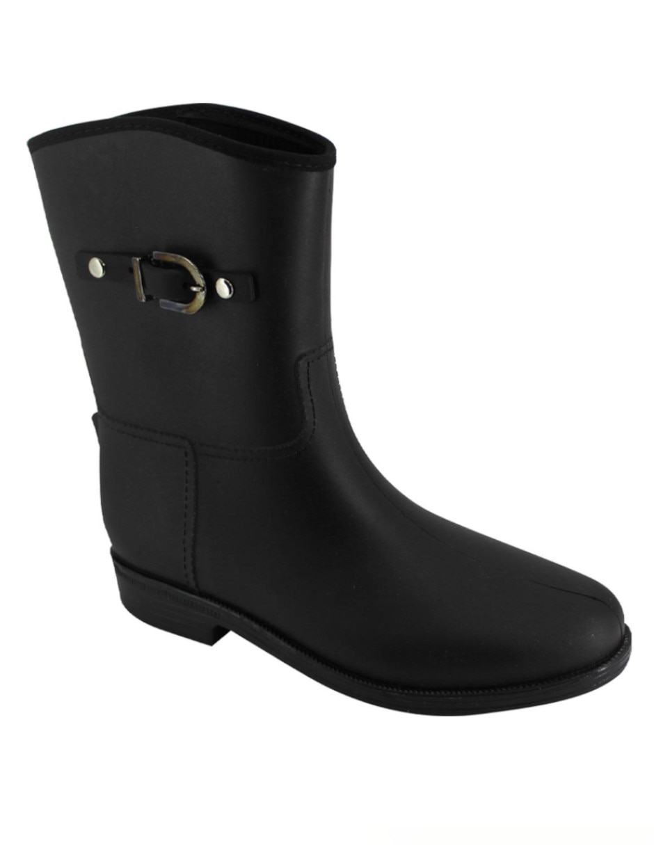 Bota para lluvia media pierna para mujer 4