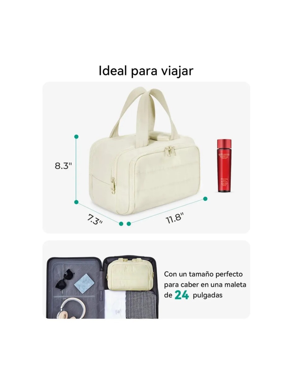 Neceser para maquillaje daisy impermeable de algodón y 2 piezas para mujer