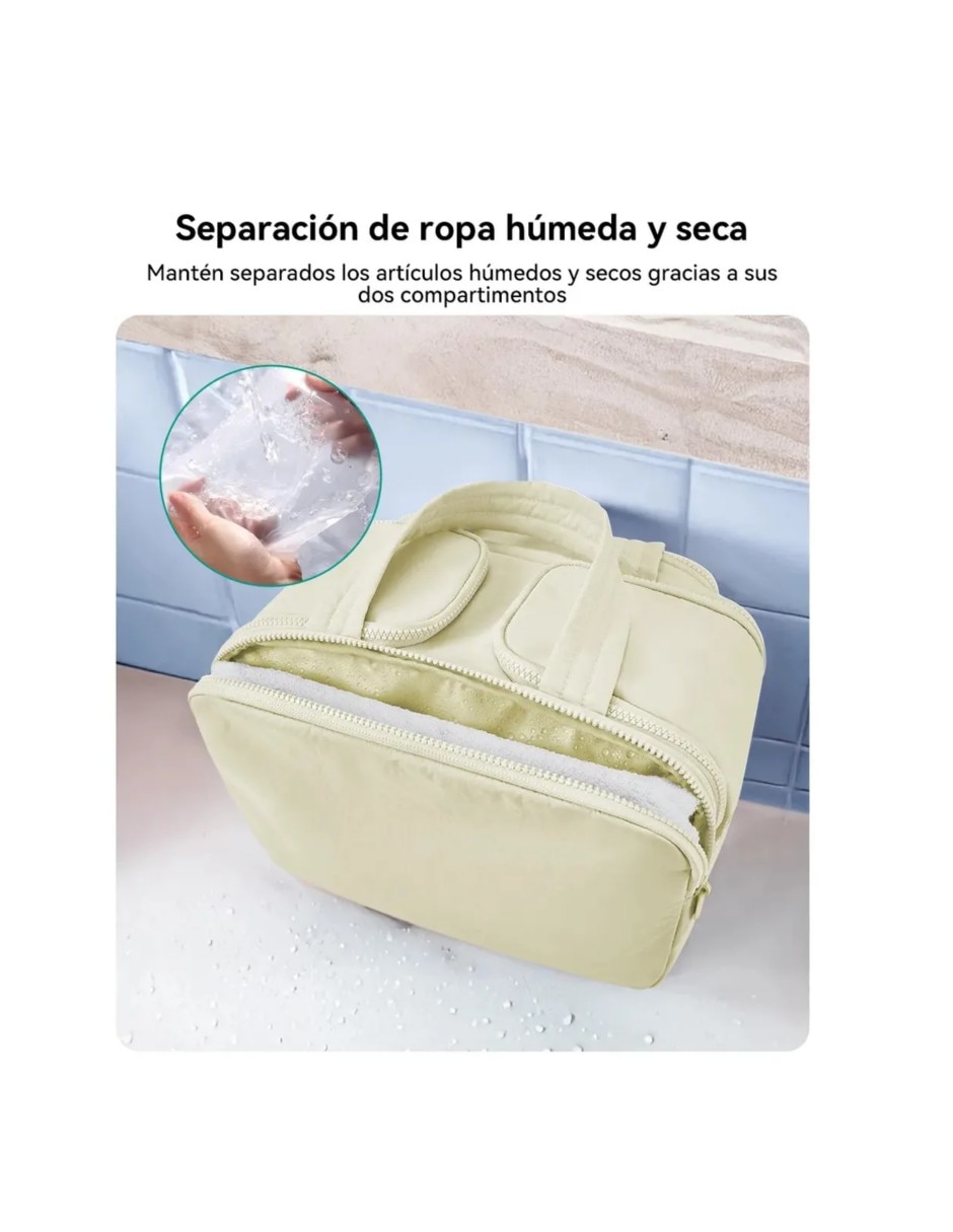 Neceser para maquillaje daisy impermeable de algodón y 2 piezas para mujer