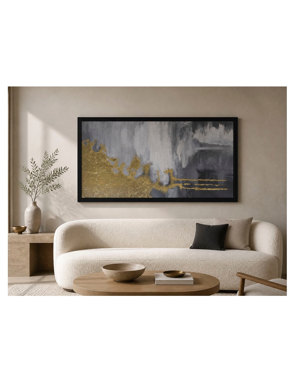 Pintura ECOS DORADOS EN LA NIEBLA técnica Técnica mixta 2