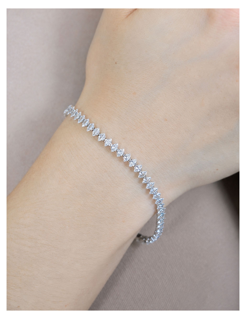 Pulsera de plata con zirconia p 925 3