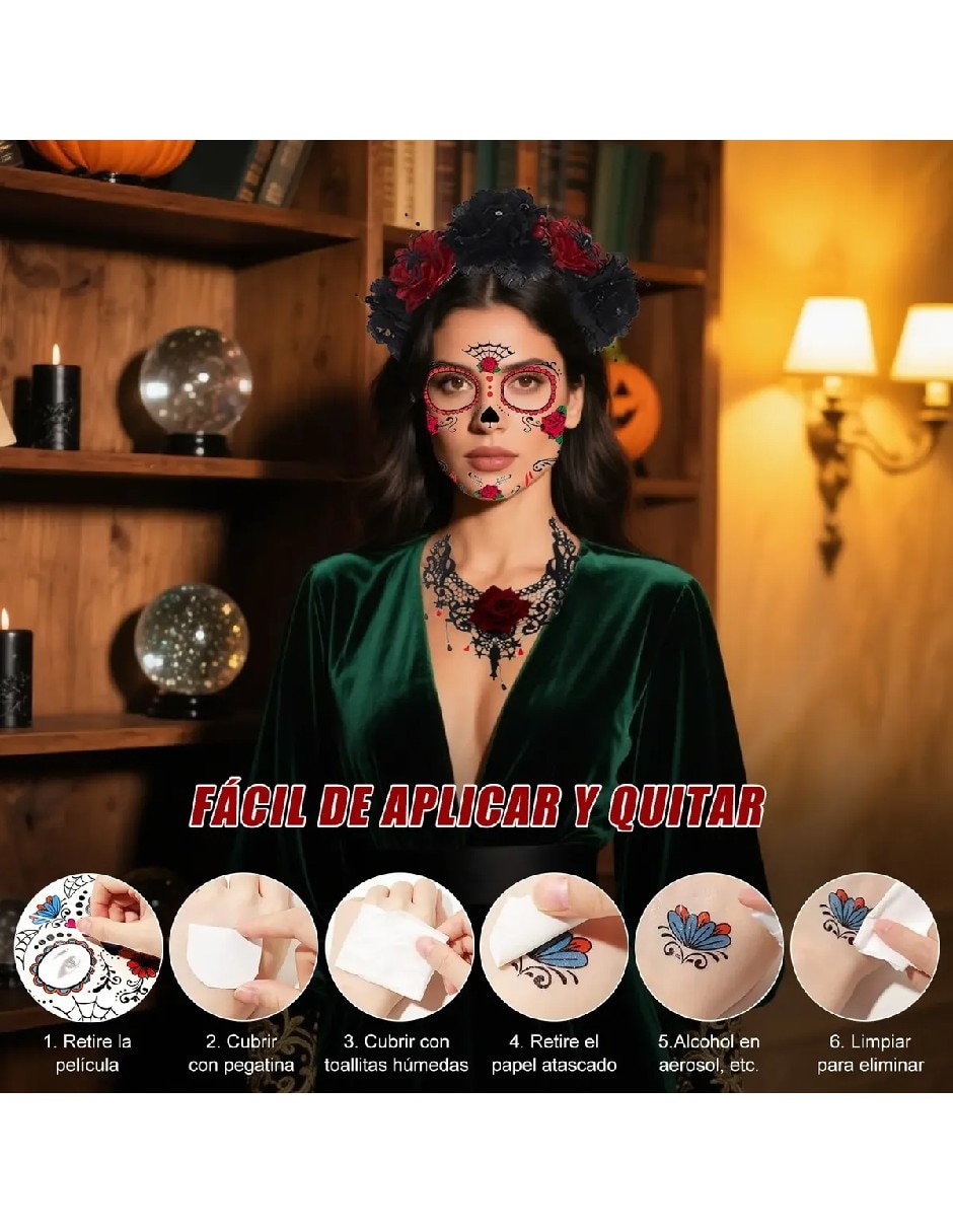 Set de accesorios para disfraz de catrina 2