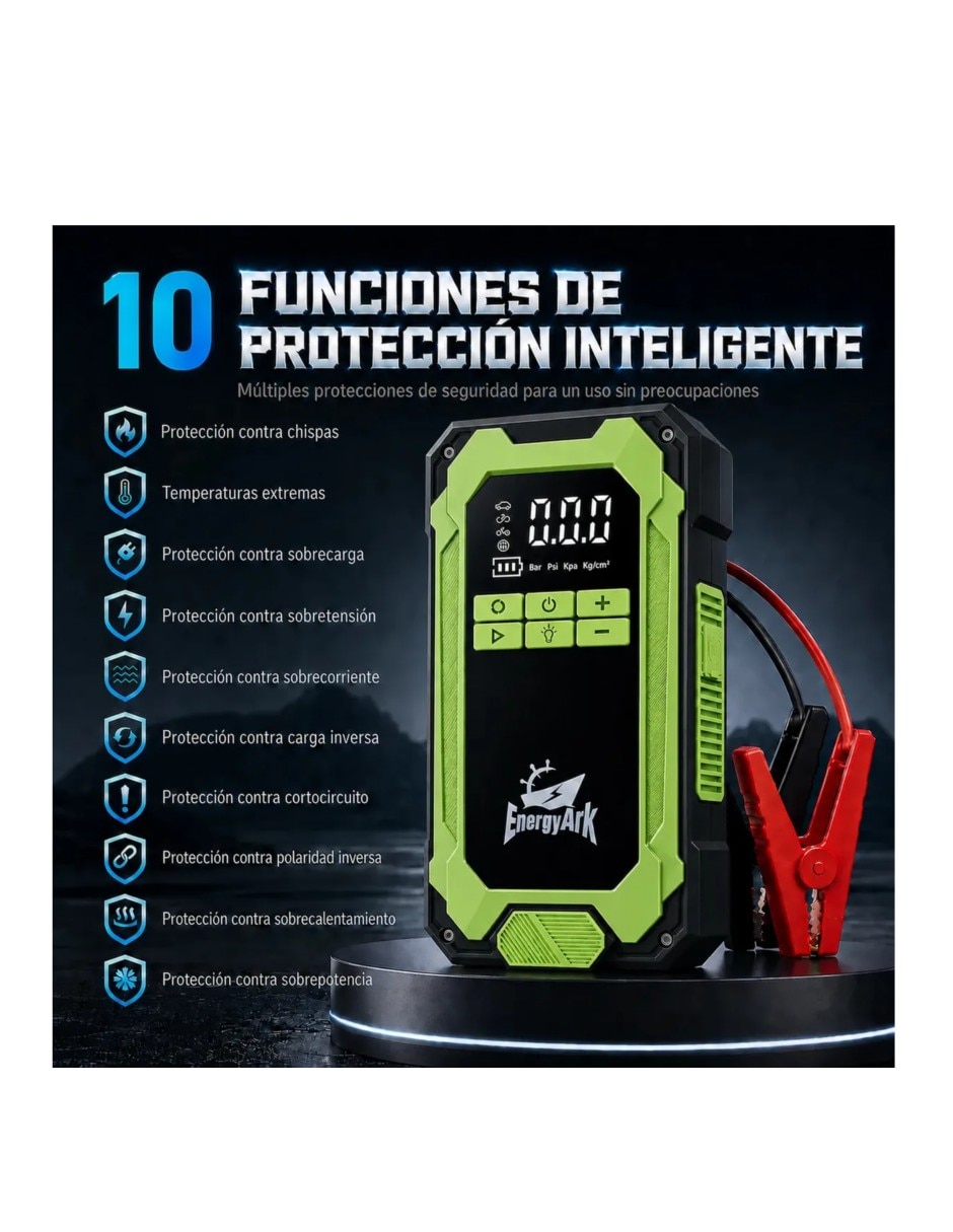 Arrancador compacto para auto Arrancador Auxiliar 3