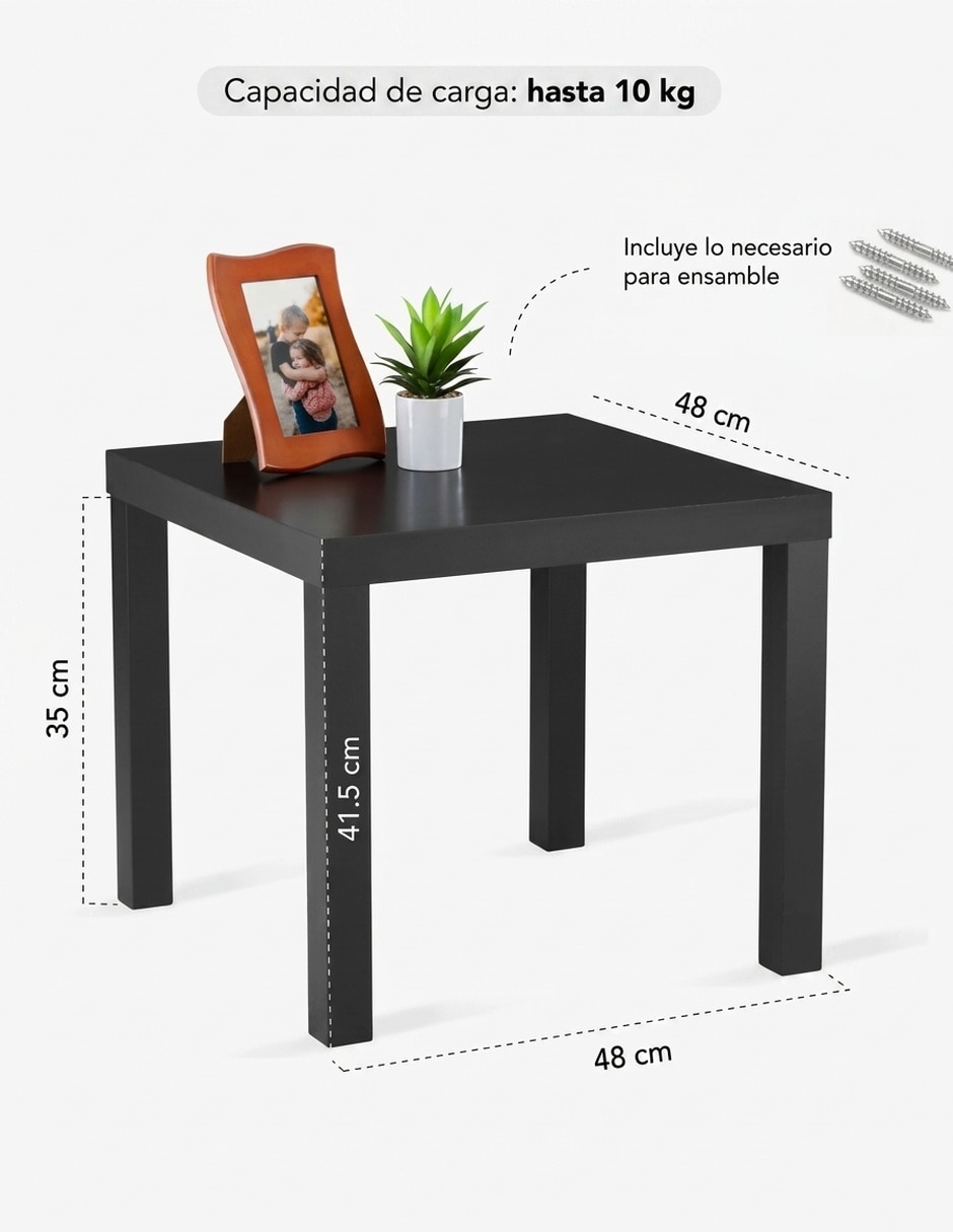 Mesa armable de aglomerado y mdf