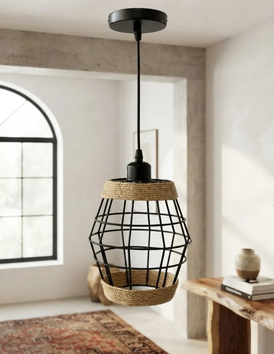 Lampara colgante Incandescente y LED Industrialap 4