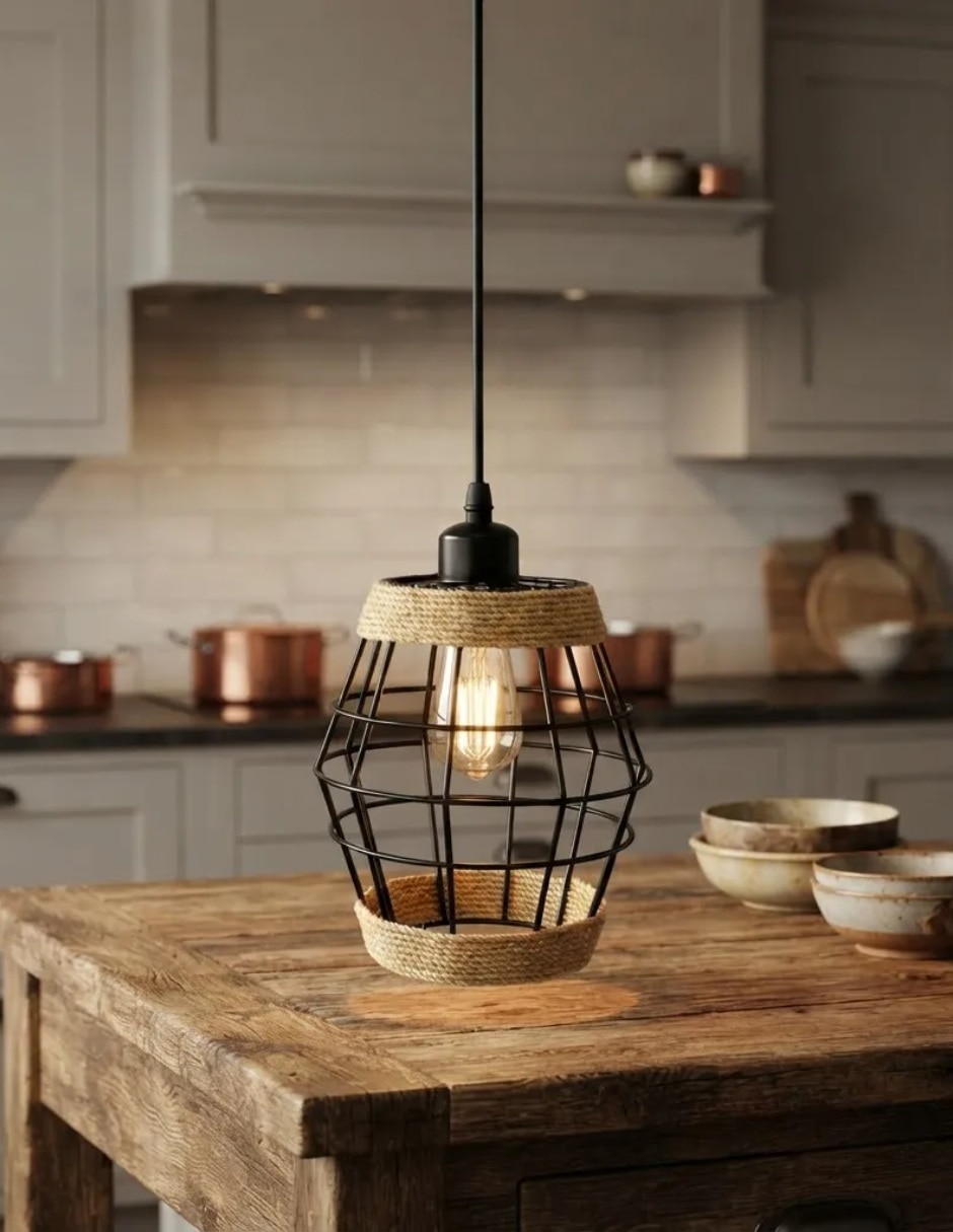 Lampara colgante Incandescente y LED Industrialap 3