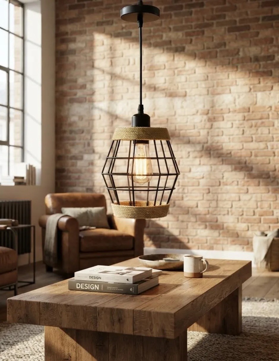 Lampara colgante Incandescente y LED Industrialap 2