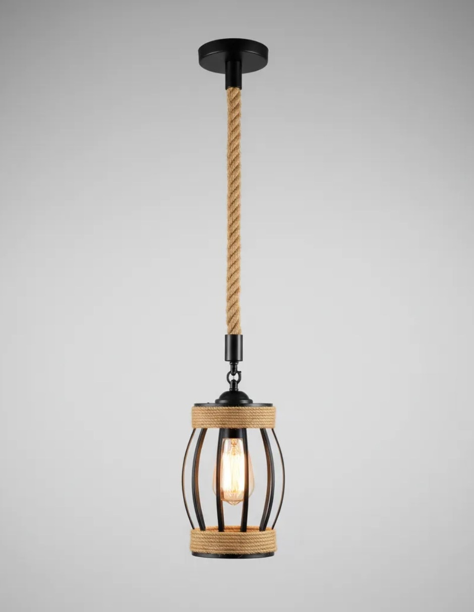 Lampara colgante incandescente y led tranlap 5