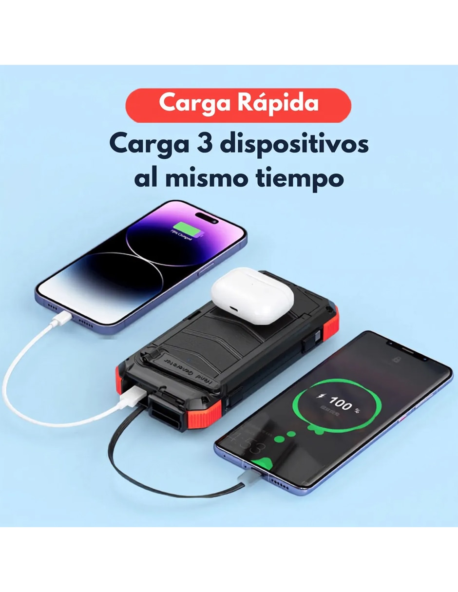 Batería portátil 20000 mah 3