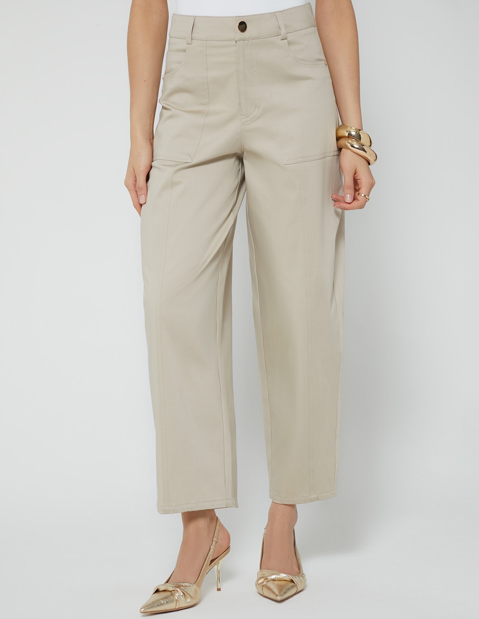 Pantalón boho recto para mujer Pantalón boho recto para mujer
