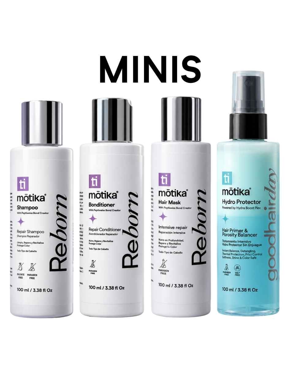 Set capilar kit travel size mini rutina para cuidado y reparación del cabello para Todo tipo 5 piezas