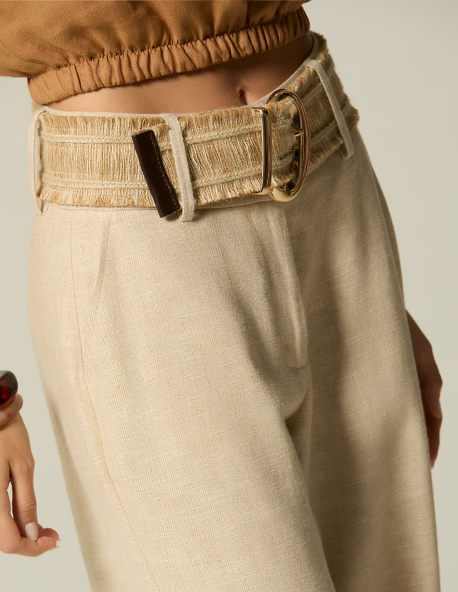 Pantalón relaxed palazzo para mujer 2