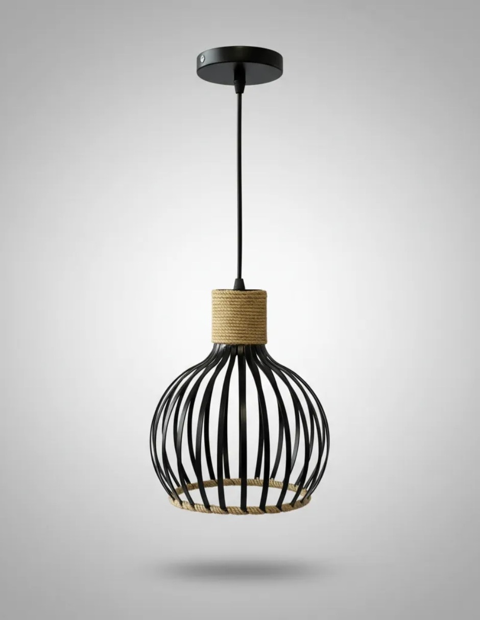 Lampara colgante incandescente y led tulipan 5