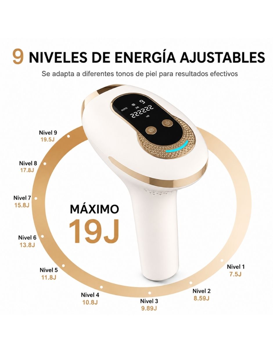 Depiladora ipl para rostro y cuerpo iq laser 4