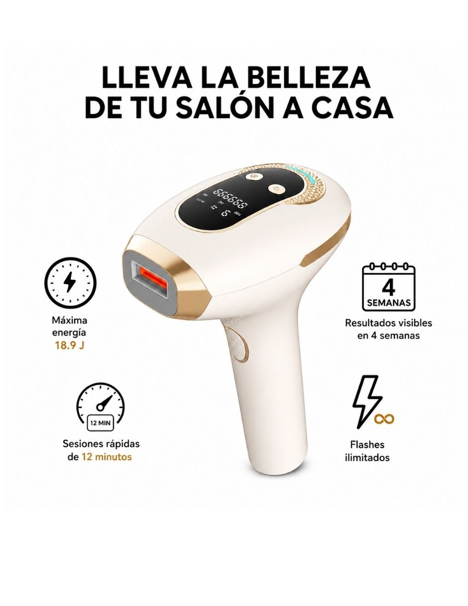 Depiladora ipl para rostro y cuerpo iq laser 2
