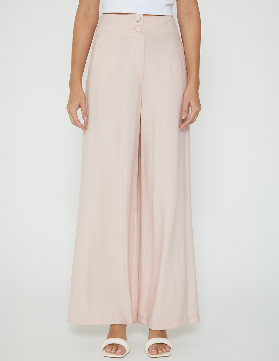Pantalón relaxed palazzo para mujer 1