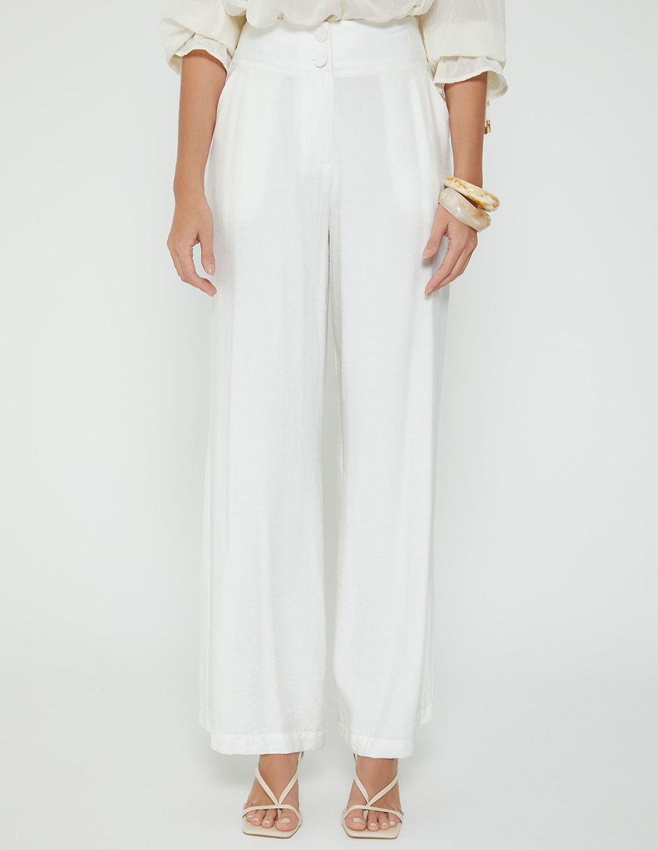 Pantalón relaxed palazzo para mujer