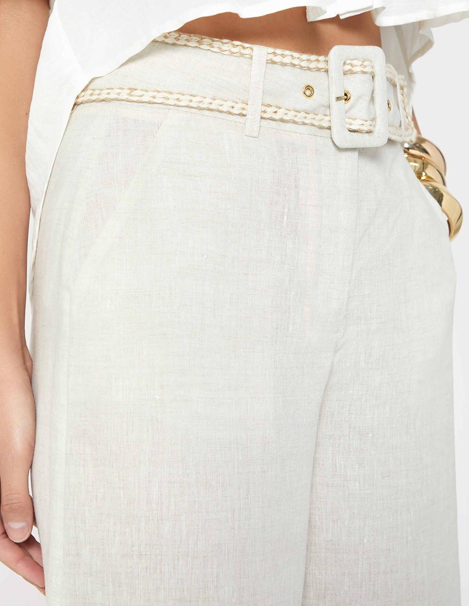 Pantalón coulotte wide leg para mujer 4