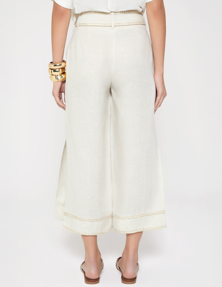 Pantalón coulotte wide leg para mujer 2