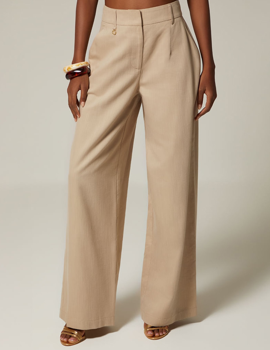 Pantalón relaxed palazzo para mujer