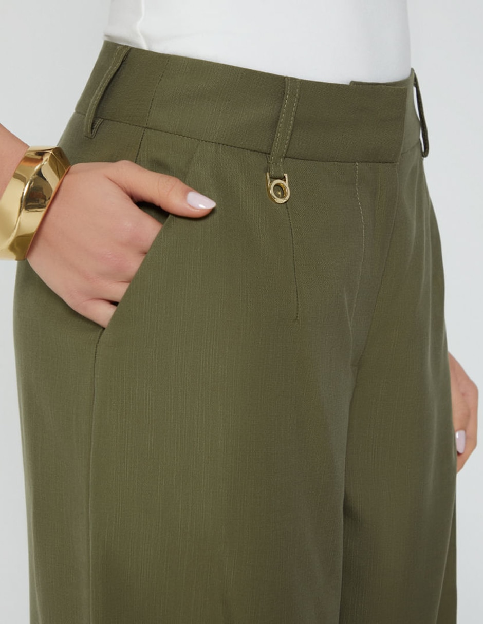 Pantalón relaxed palazzo para mujer 3