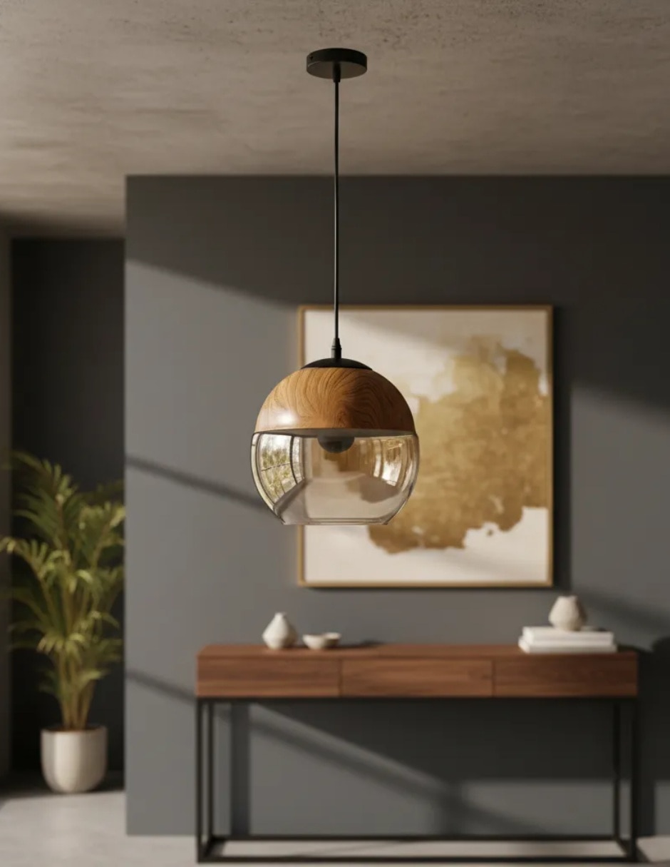 Lámpara colgante Incandescente y LED Esférica 4