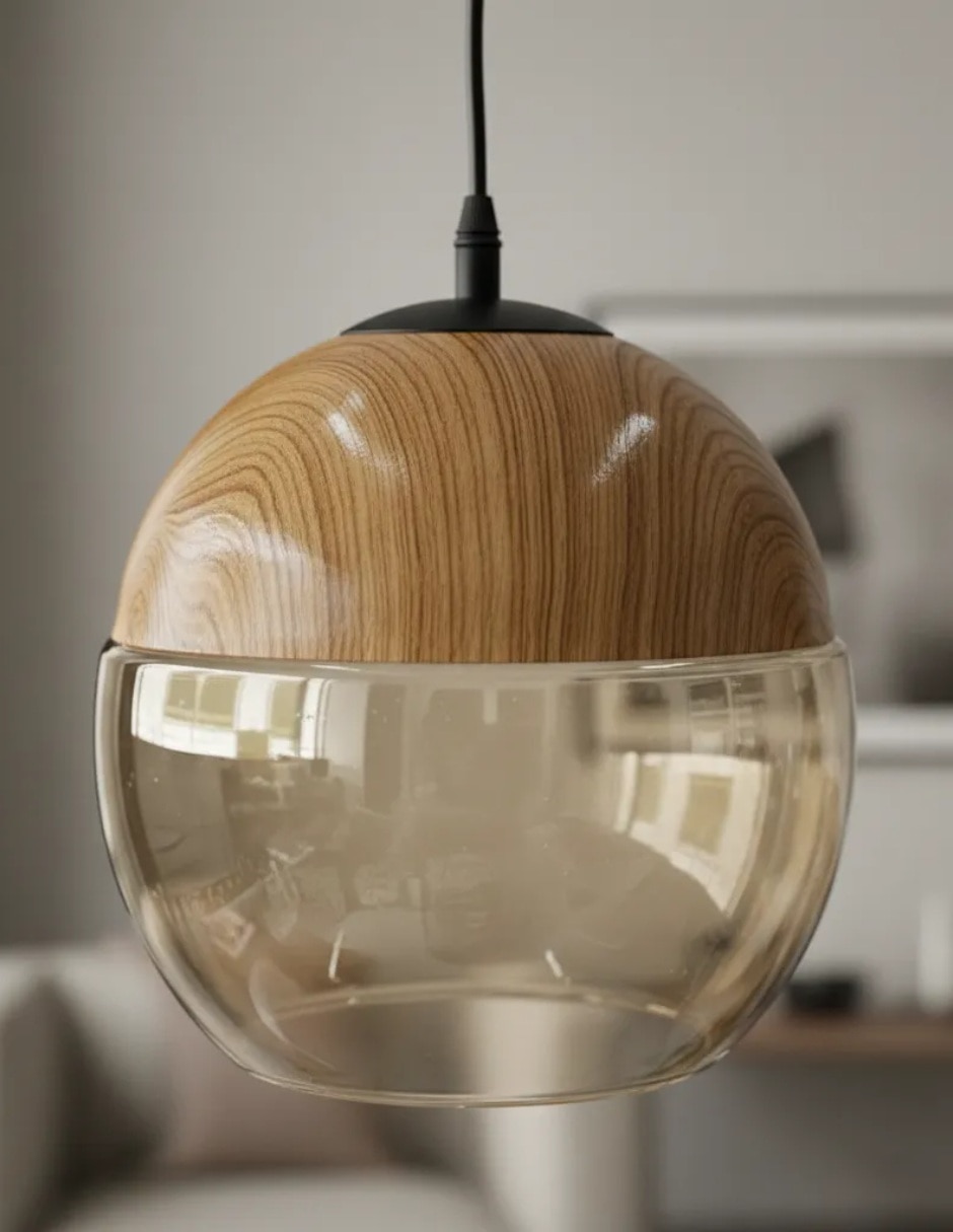 Lámpara colgante Incandescente y LED Esférica 2