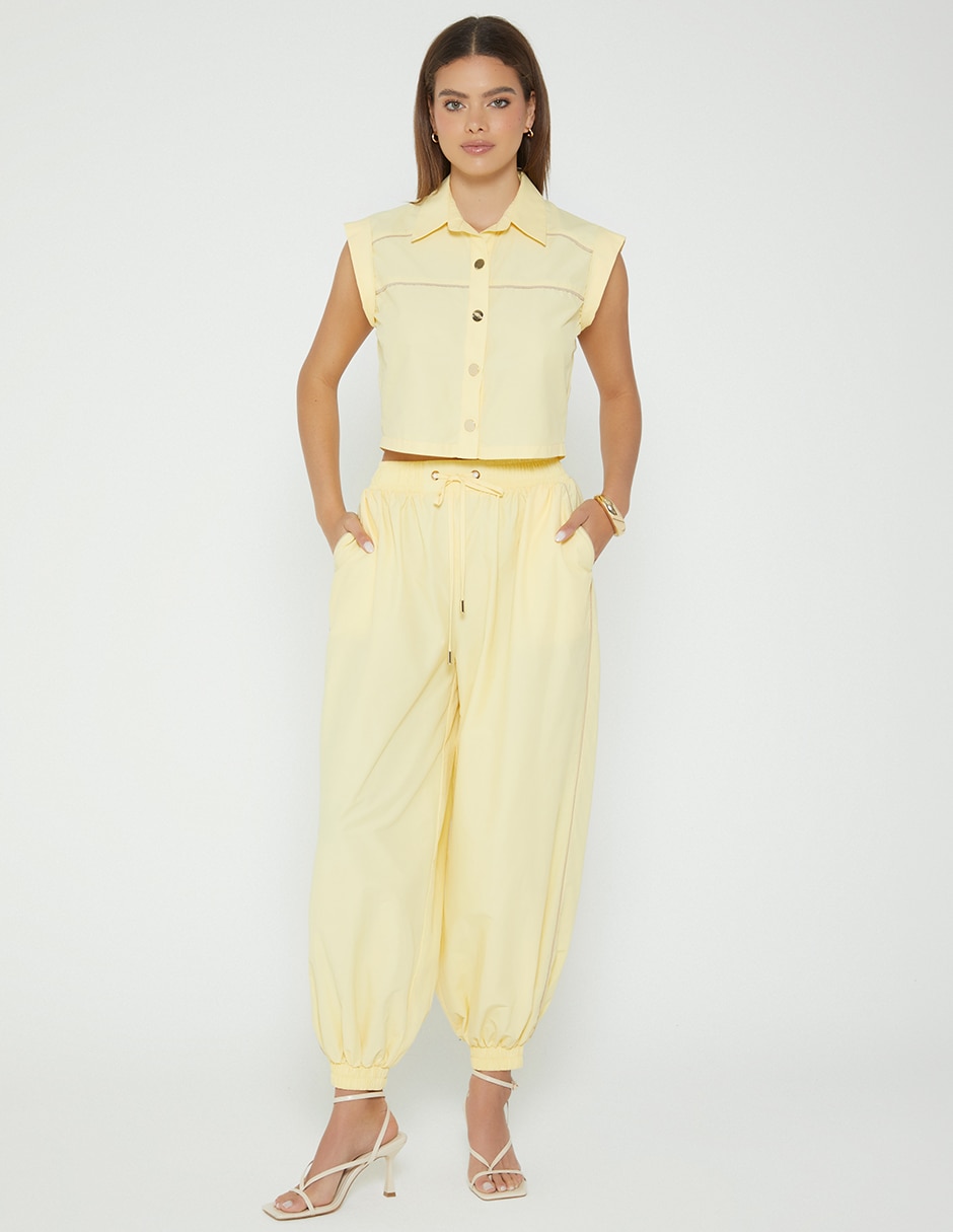 Pantalón jogger parachute baggy para mujer 5