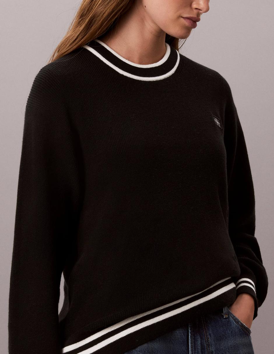 Suéter cuello redondo para mujer
