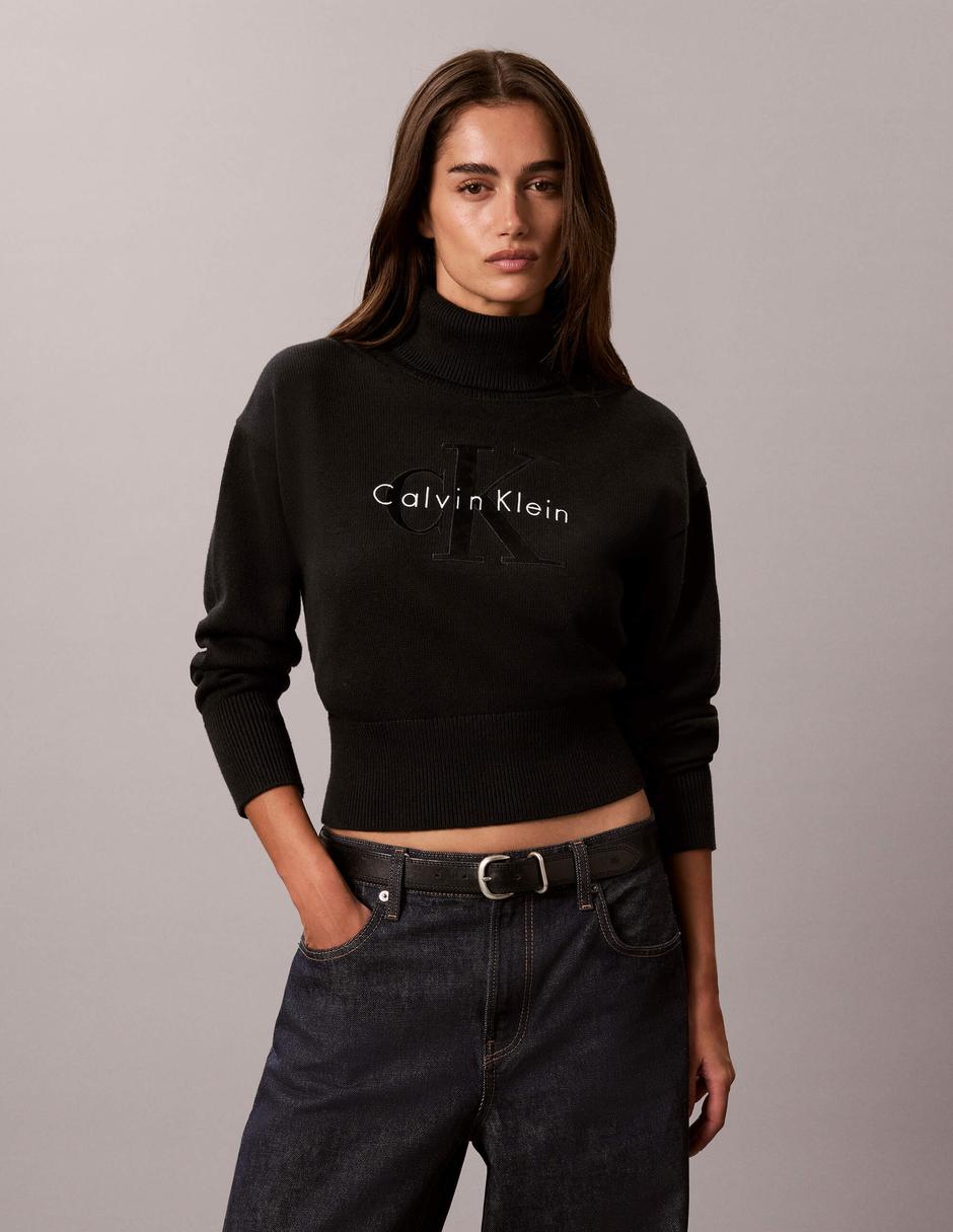 Suéter cuello alto para mujer