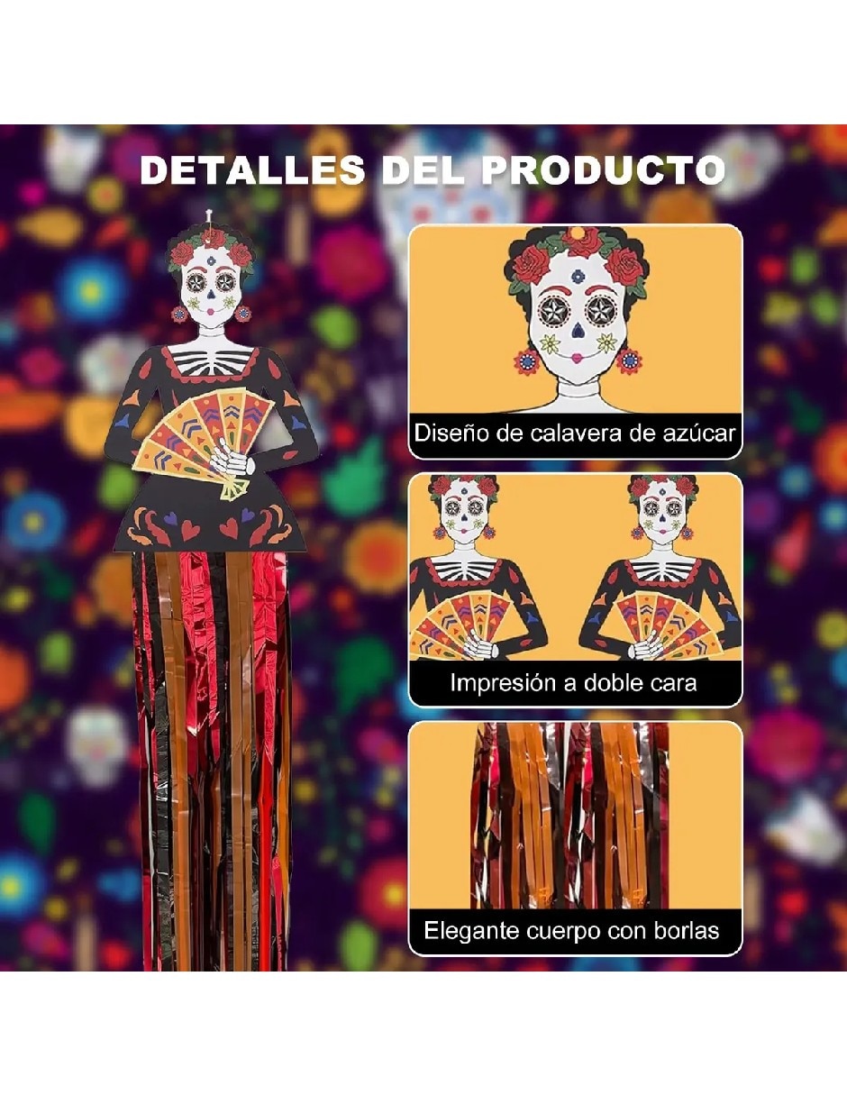 Set decoración con forma de calavera 3