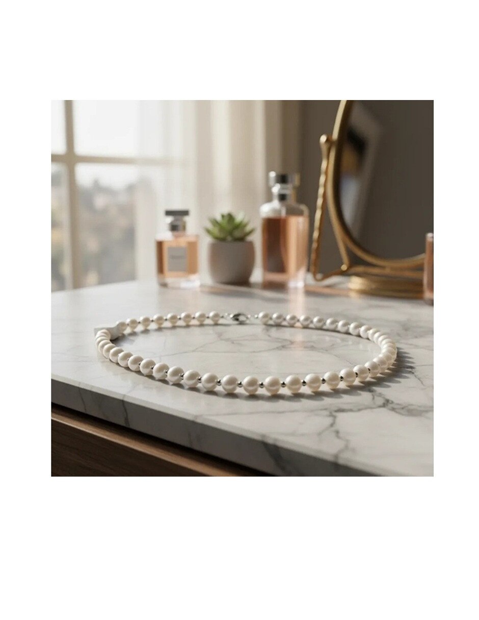 Collar clásico de plata p 925 8