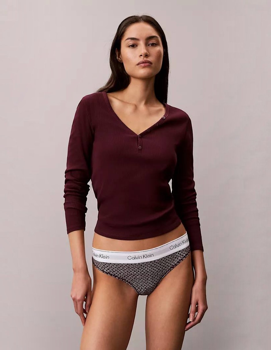 Tanga de algodón para mujer