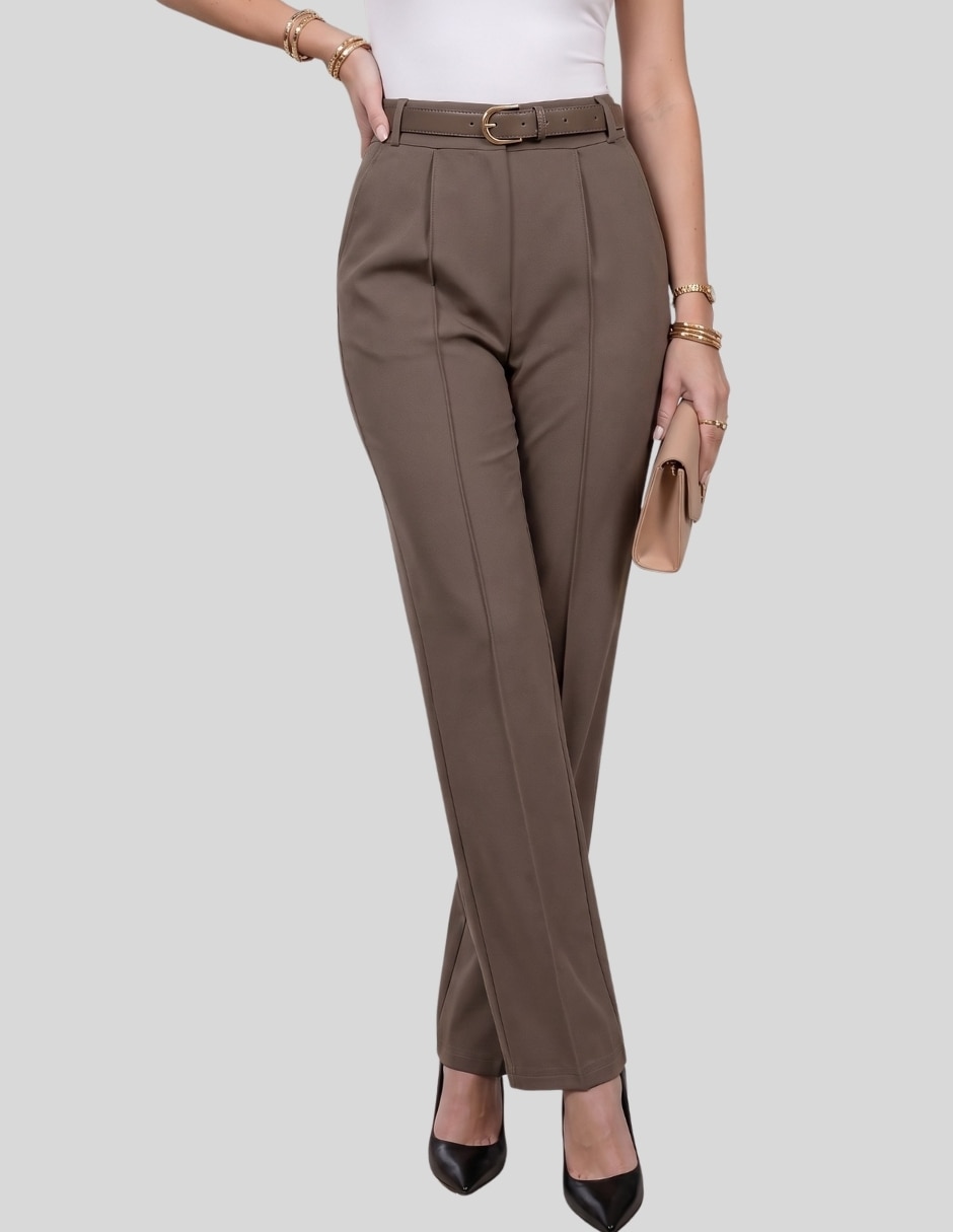 Pantalón de vestir recto para mujer Pantalón de vestir recto para mujer