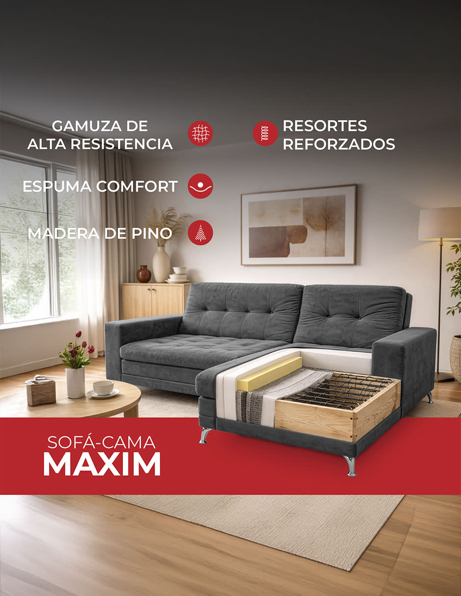 Sofá cama armable de madera pino 6