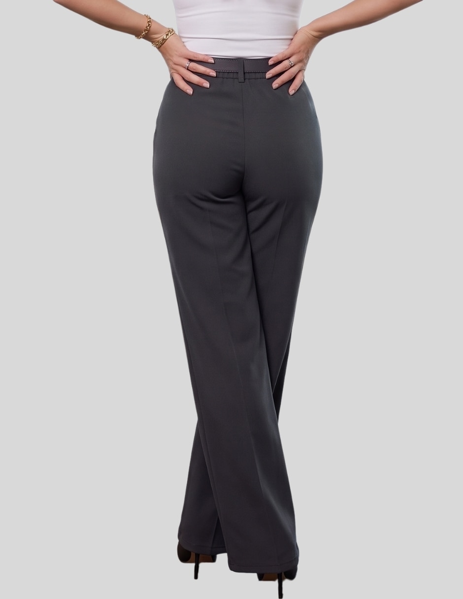 Pantalón de vestir recto para mujer 4
