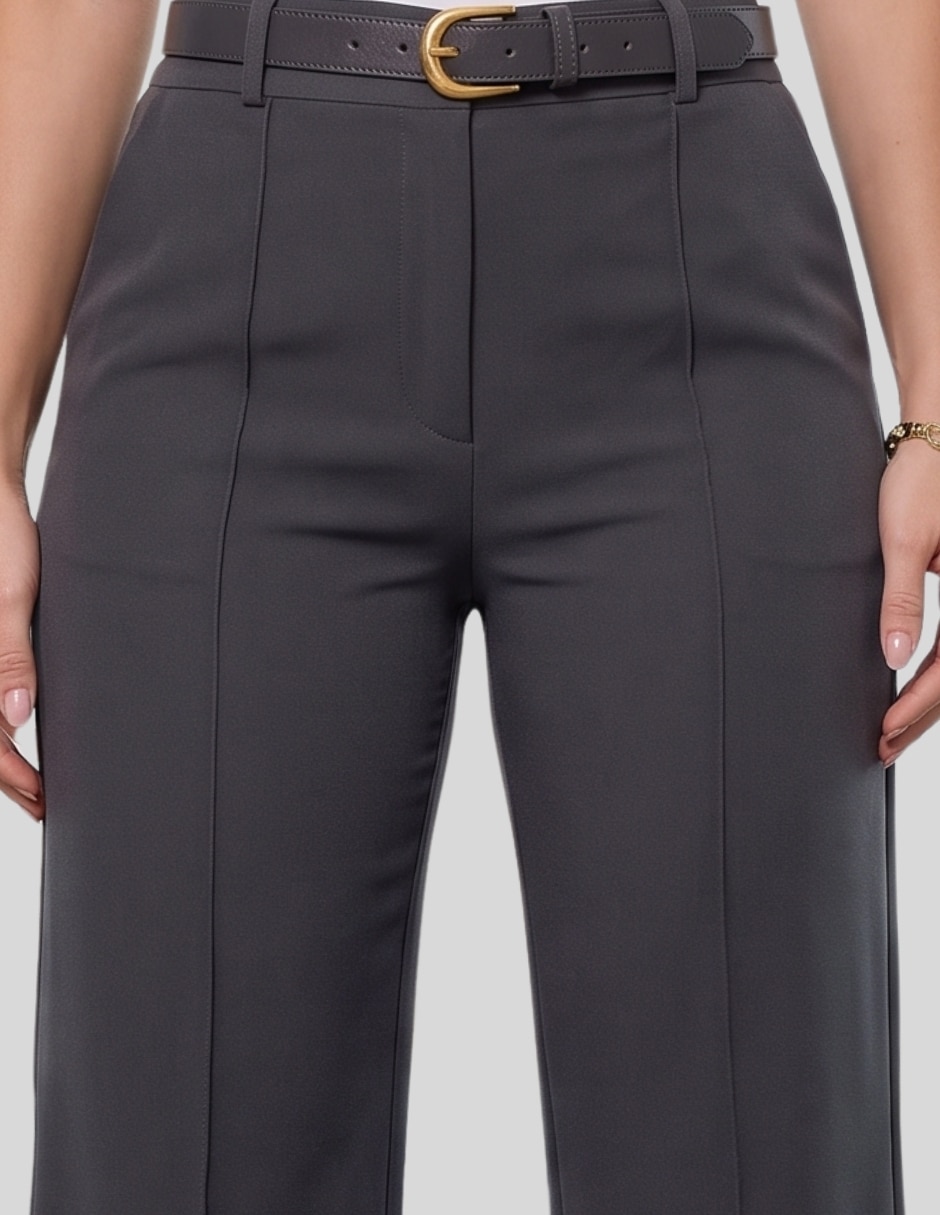 Pantalón de vestir recto para mujer 2