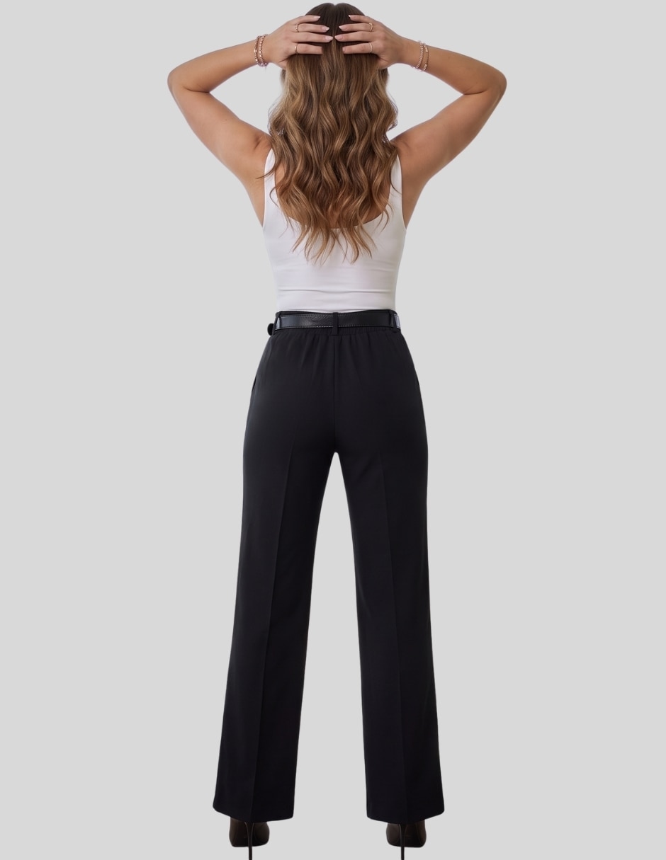 Pantalón de vestir recto para mujer 5