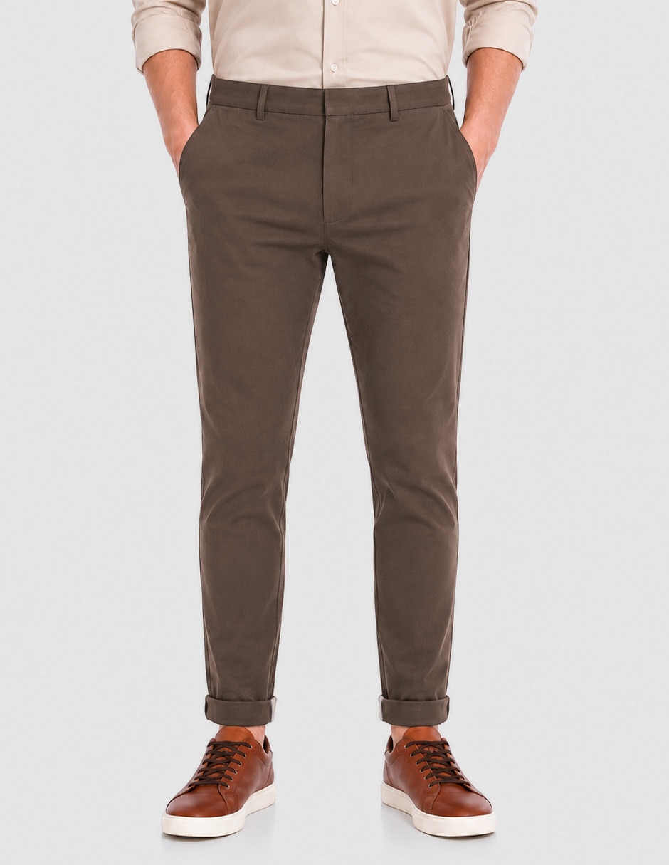 Pantalón business casual de vestir slim para hombre Pantalón business casual de vestir slim para hombre