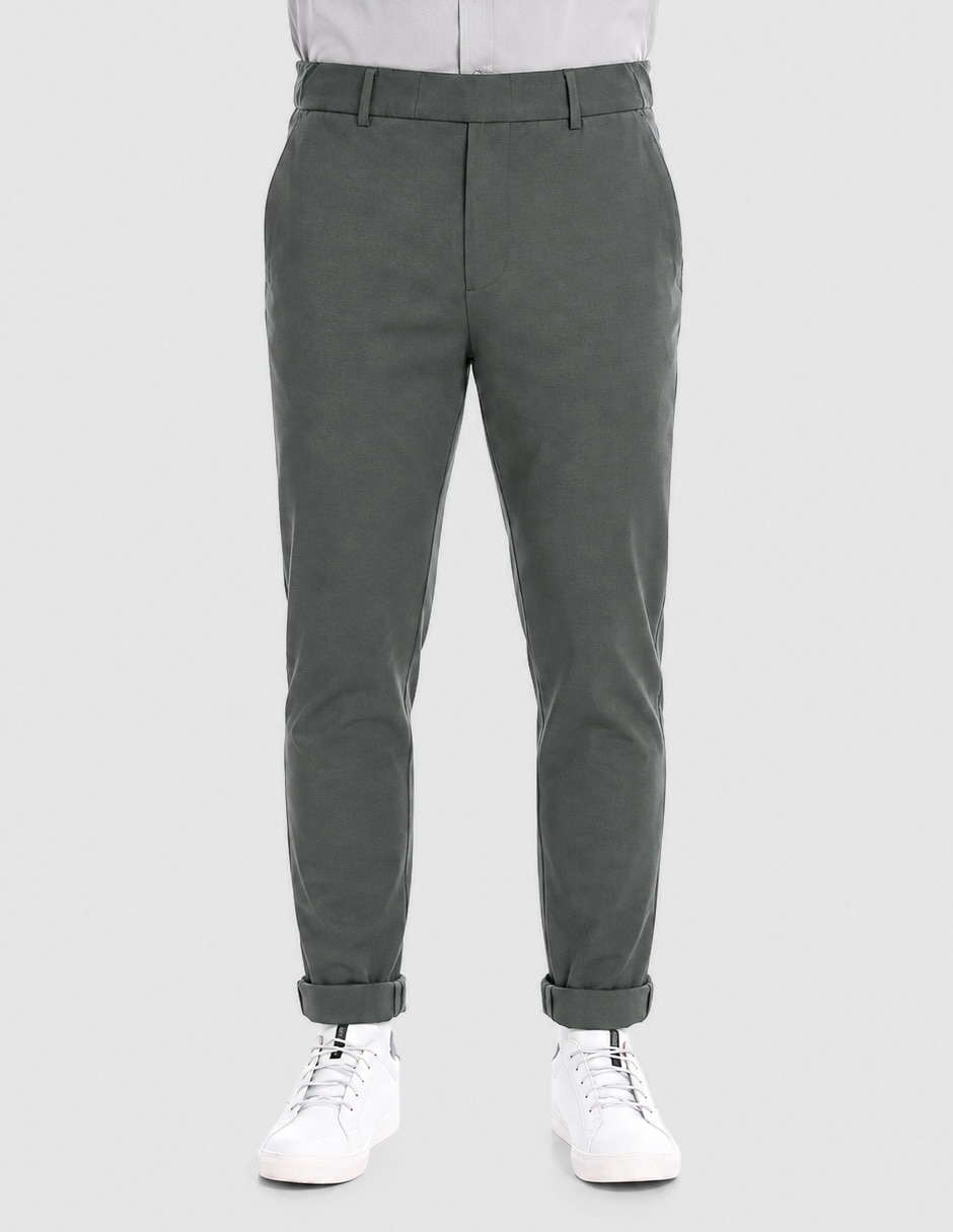 Pantalón business casual de vestir slim para hombre 1