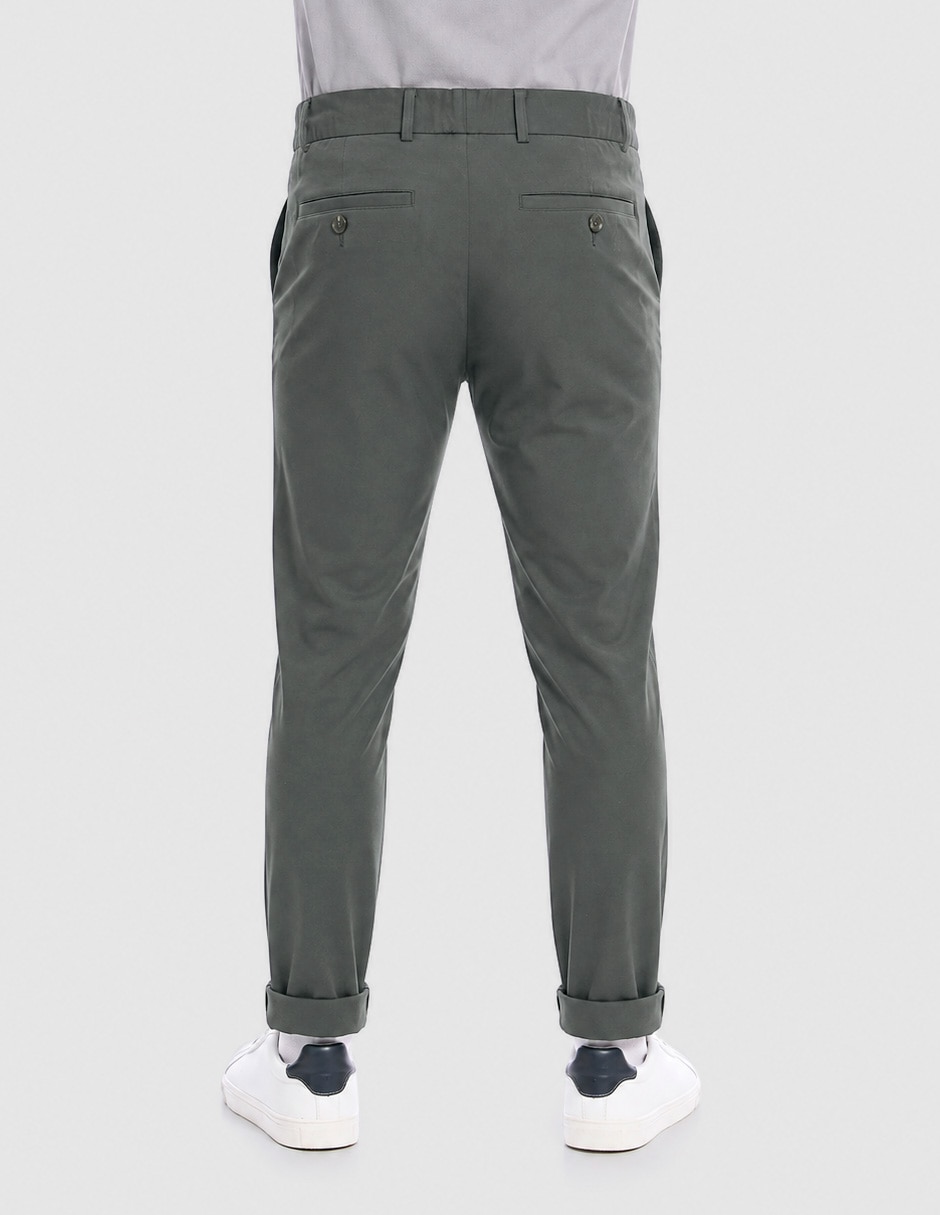 Pantalón business casual de vestir slim para hombre 5
