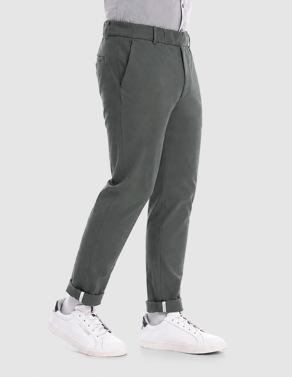 Pantalón business casual de vestir slim para hombre 7