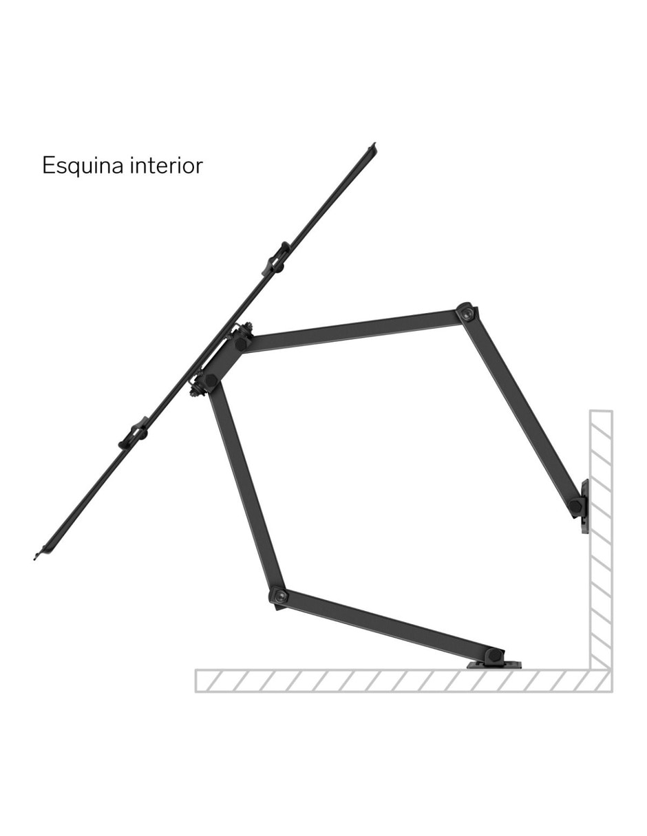Soporte de pared para pantalla Articulado 40 - 75 pulgadas 2