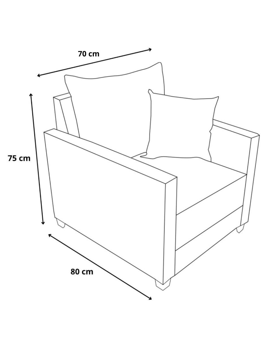 Sillón atlanta de tela 4