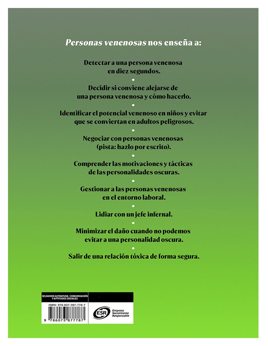 Libro personas venenosas-cómo detectarlas para protegernos - de leanne ten brinke 2