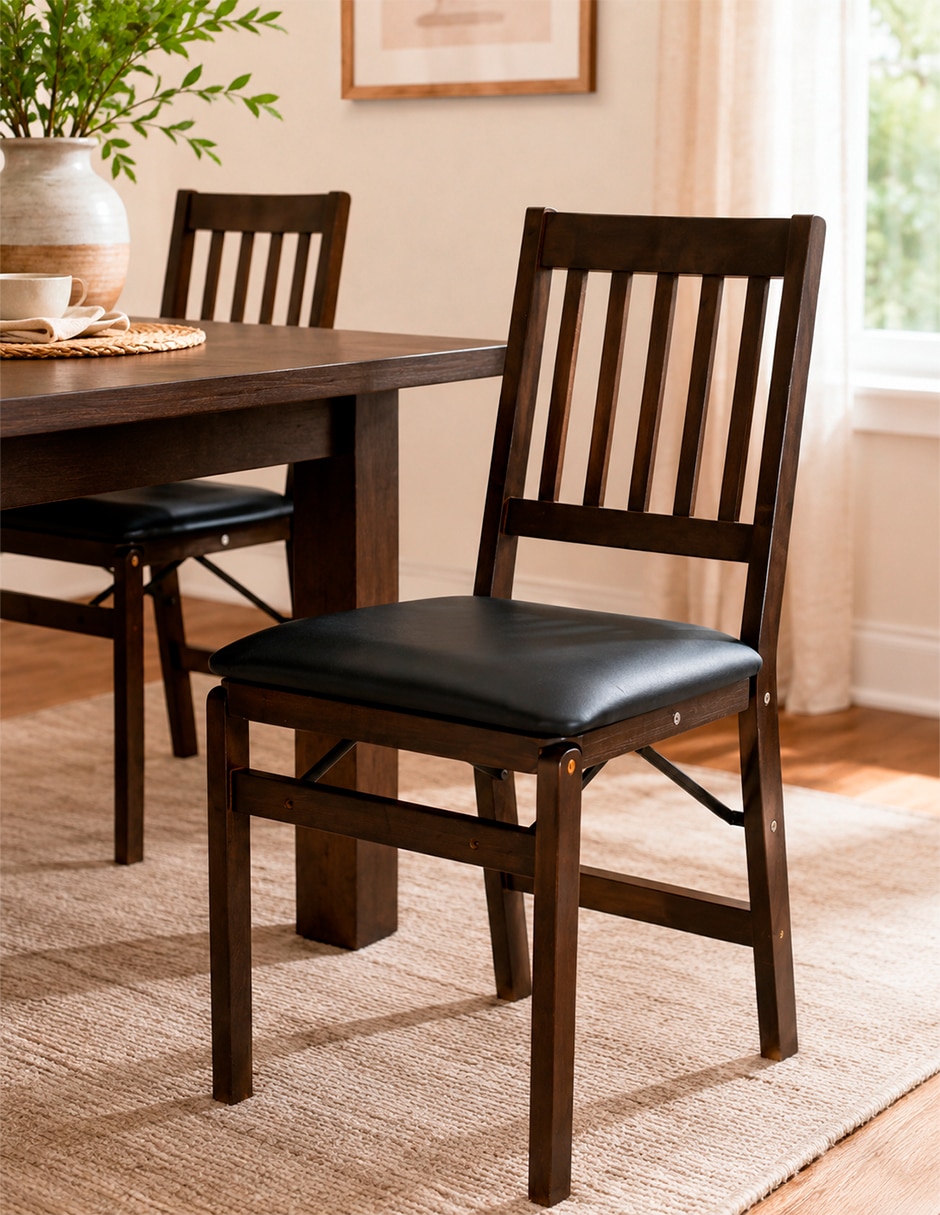 Silla sin brazos 2 piezas de mdf y madera 3