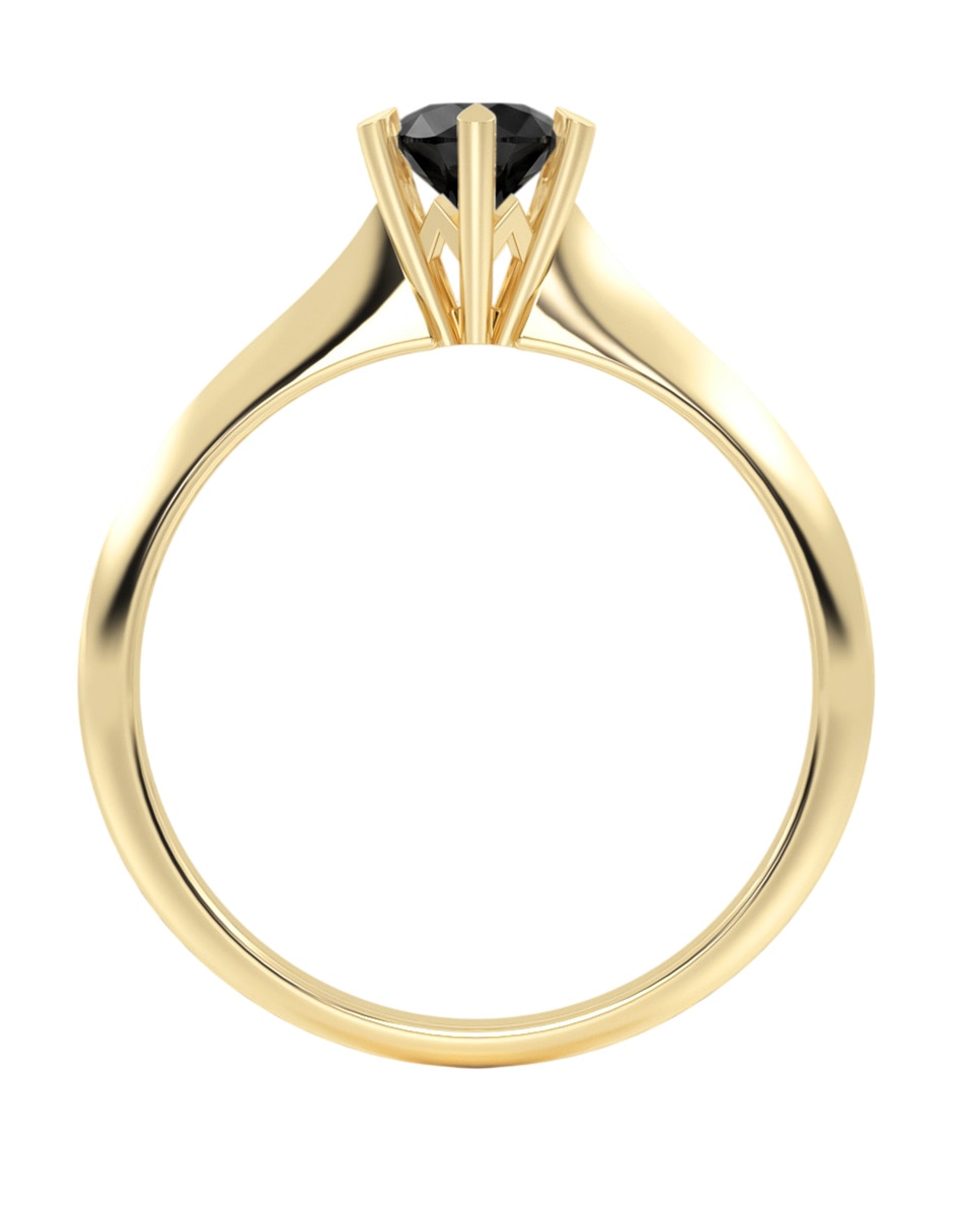 Anillo de compromiso de 14 k zirconia 4