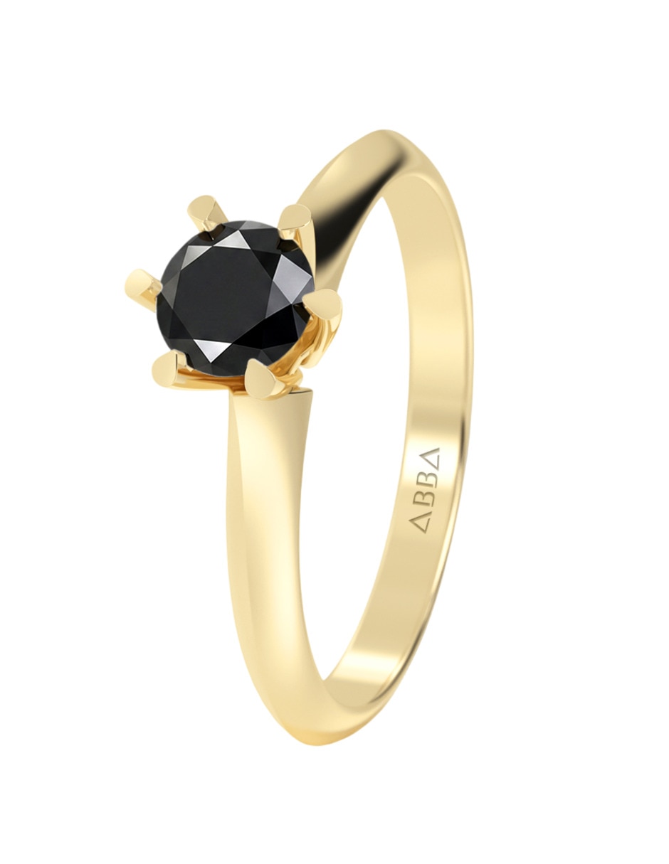 Anillo de compromiso de 14 k zirconia 3