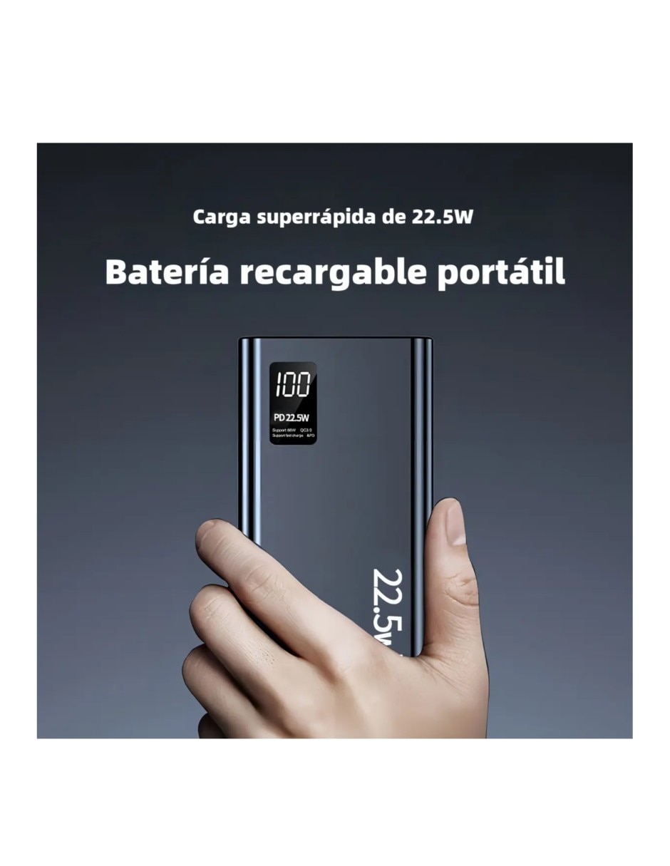 Cargador de batería auxiliar usb c 15 w 5