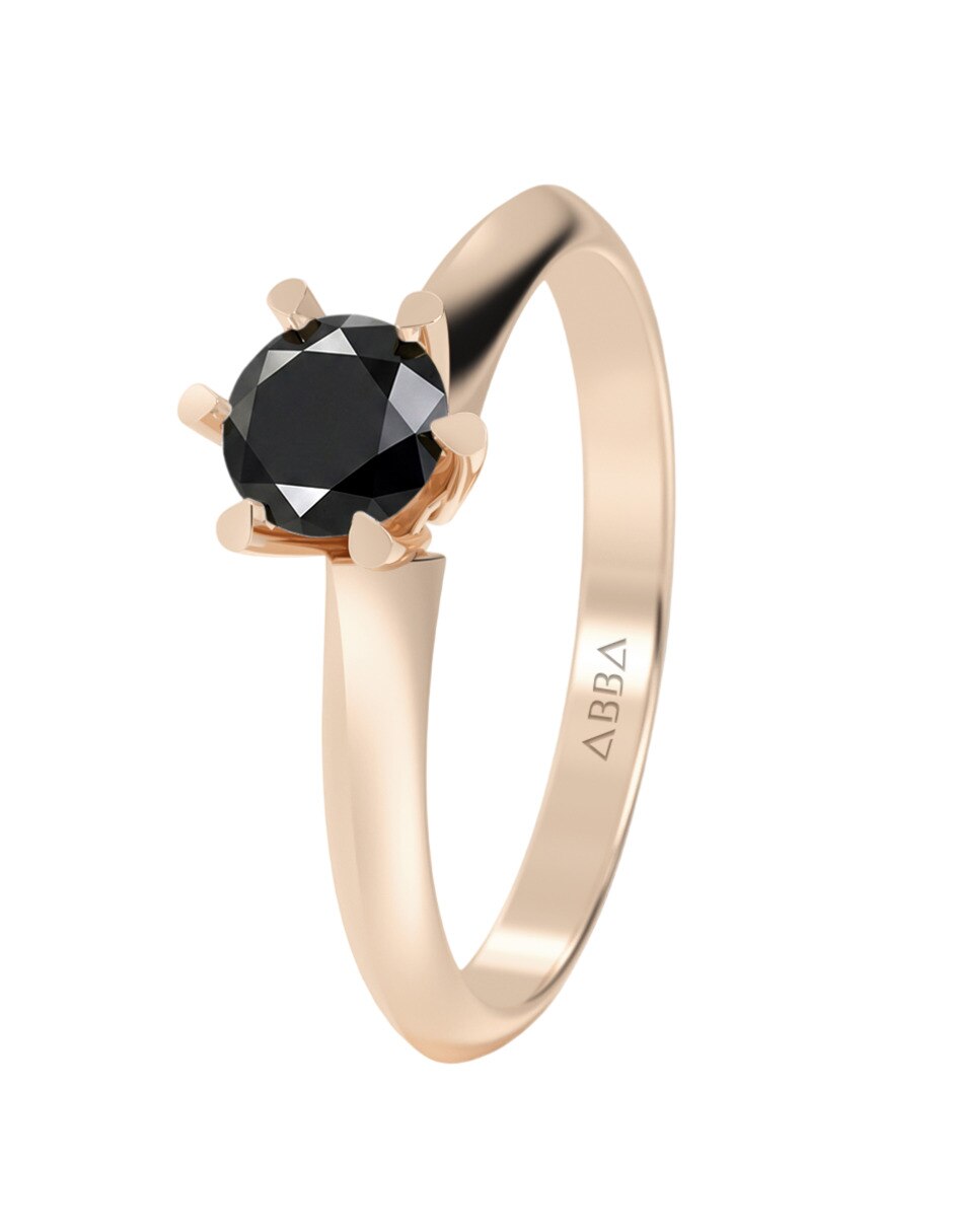 Anillo de compromiso de oro 14 k 4